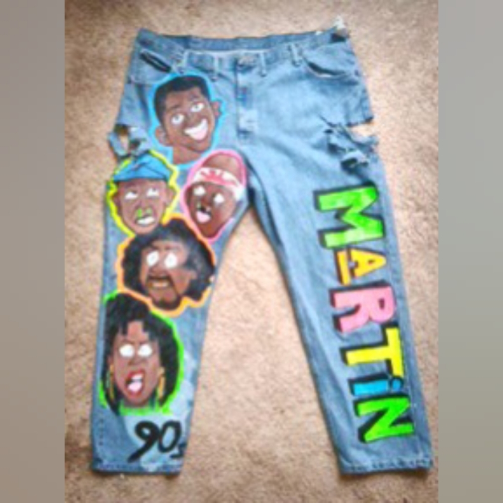 Retro denim jeans